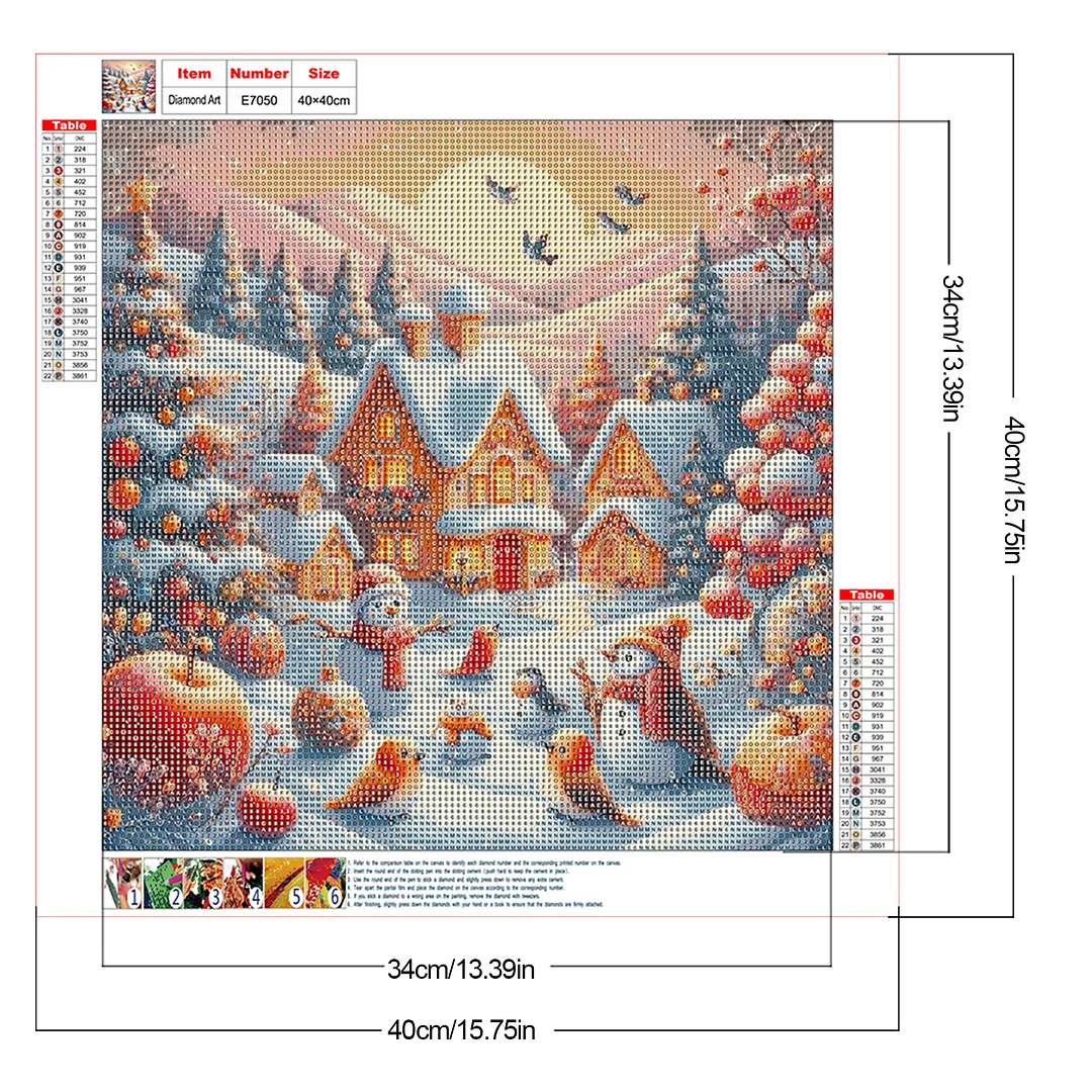 Diamond Painting - Full Round Drill - Town(Canvas|40*40cm)