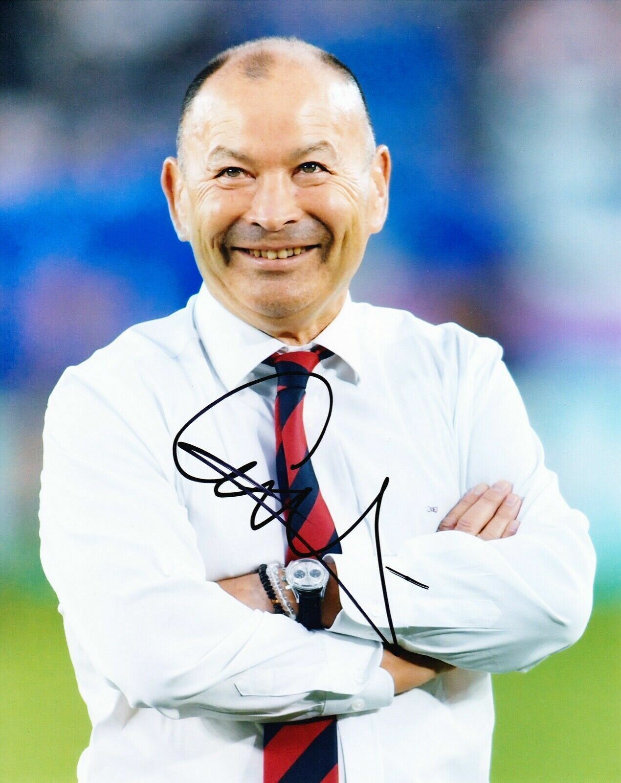 Eddie Jones Signed 10X8 Photo Poster painting England RUGBY Coach AFTAL COA (C)