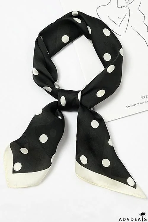 Dot Print Neck Scarf