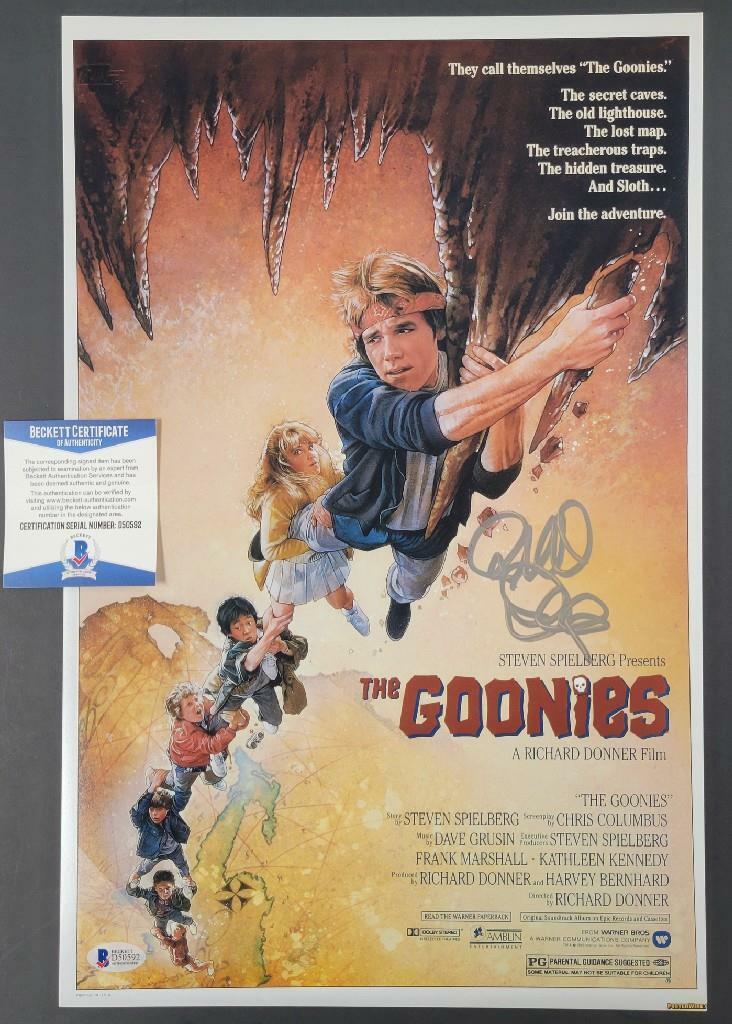 Director Richard Donner signed Goonies 11x17 Movie Poster Photo Poster painting Silver ~ BAS COA