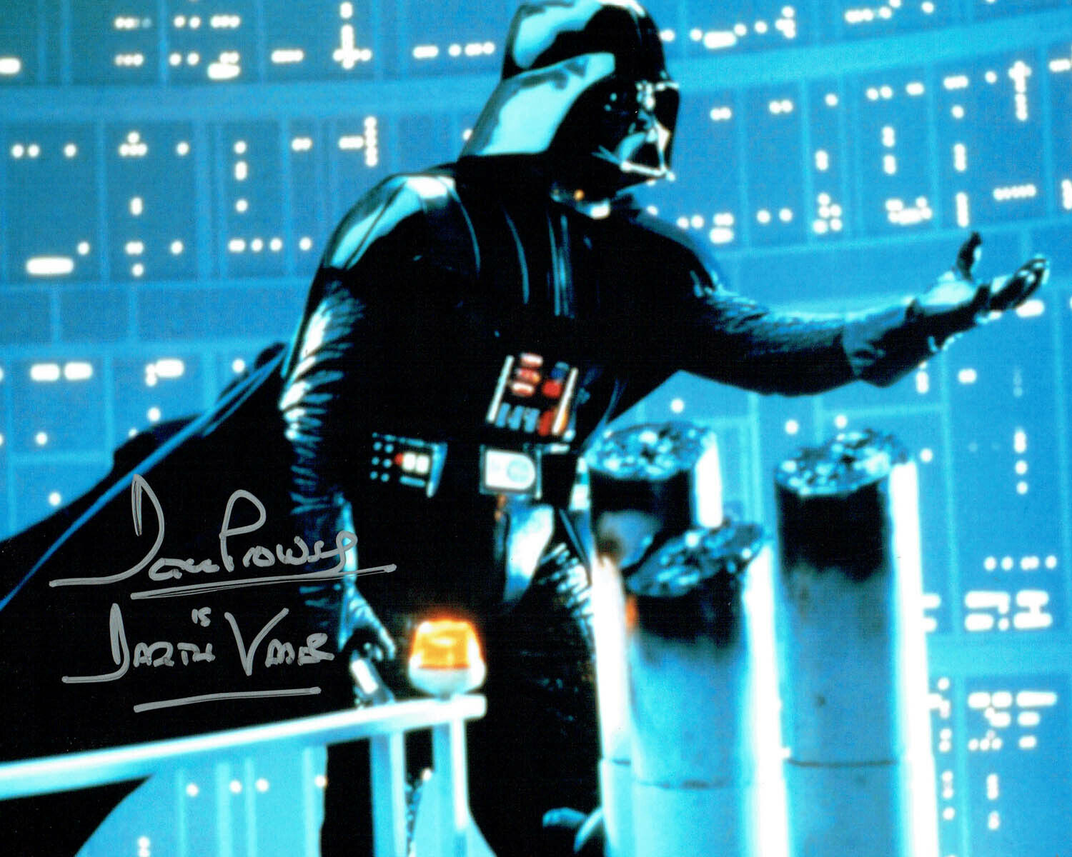 Dave PROWSE SIGNED Autograph Darth VADER Star Wars 10x8 Silver Photo Poster painting C AFTAL COA