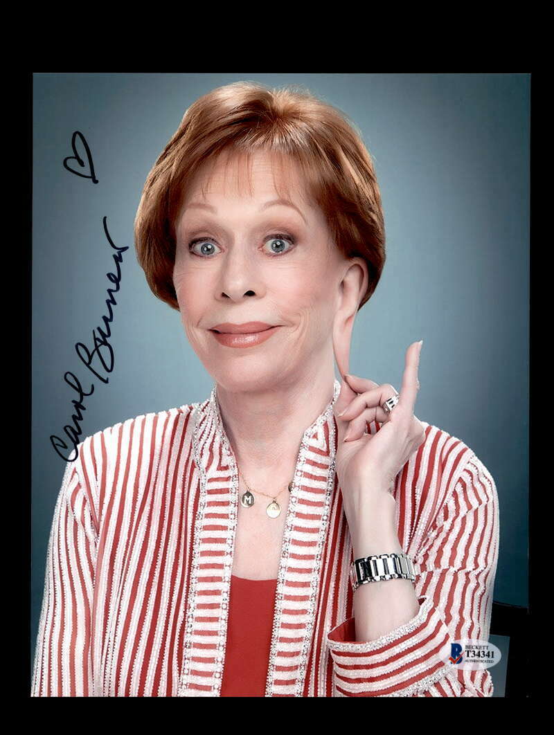 Carol Burnett BAS Beckett Coa Signed 8x10 Photo Poster painting Certified Autograph