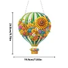 (US Local)Flower Hot Air Balloon Diamond Art Pendant 5D DIY Diamond Painting Dots Pendant