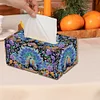 Diamond Painting Tissue Box Kits Decorative Rhinestone Craft Kit (Peacock)