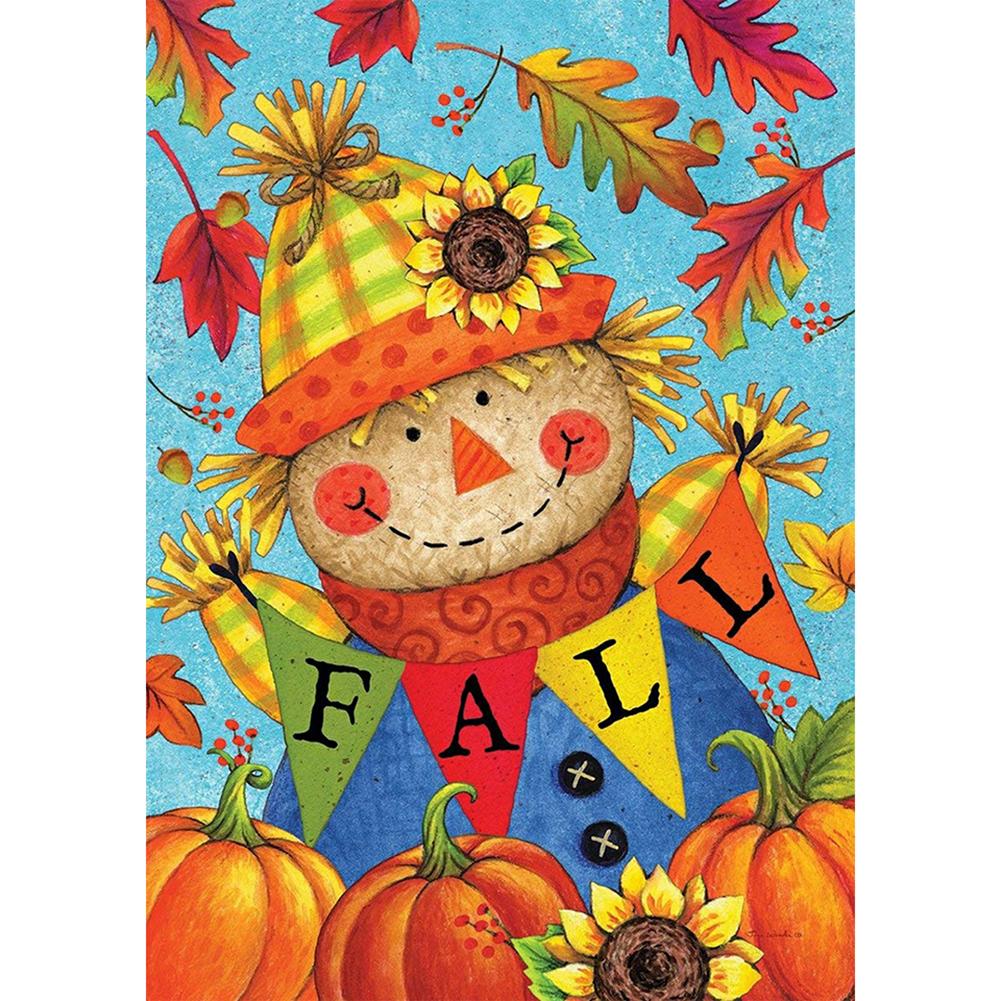

30x40cm Round Drill Diamond Painting-Scarecrow, 501 Original