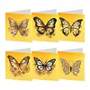 6pcs DIY Butterfly Special Shape Diamond Painting Greeting Card Kit