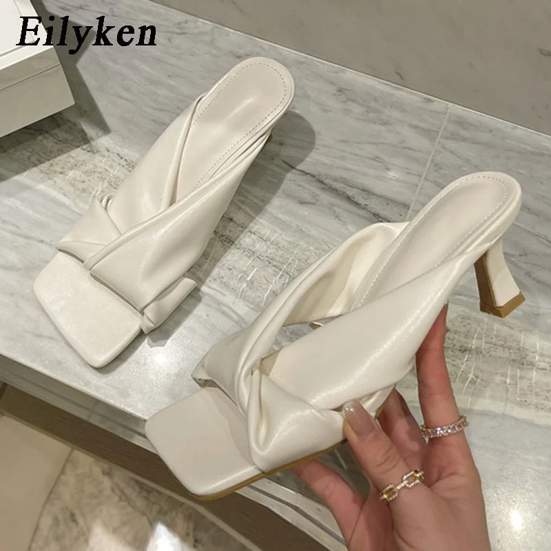 Eilyken Women Bohemian Slippers 2022 New Summer Outdoor Non-slip Beach Shoes Flip Flops Slip On Slippers Slides Zapatos Mujer