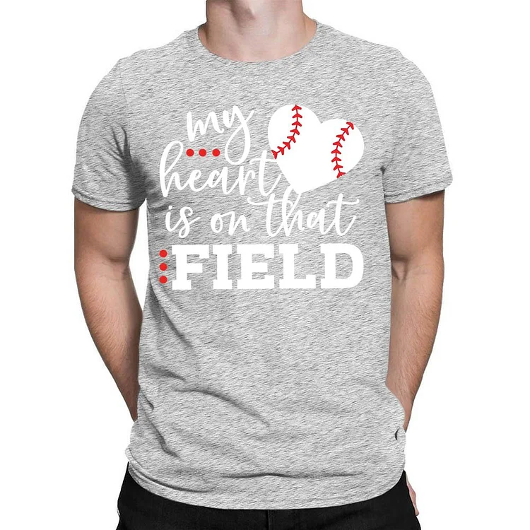 My Heart Is on that FIELD Men's T-shirt-Annaletters