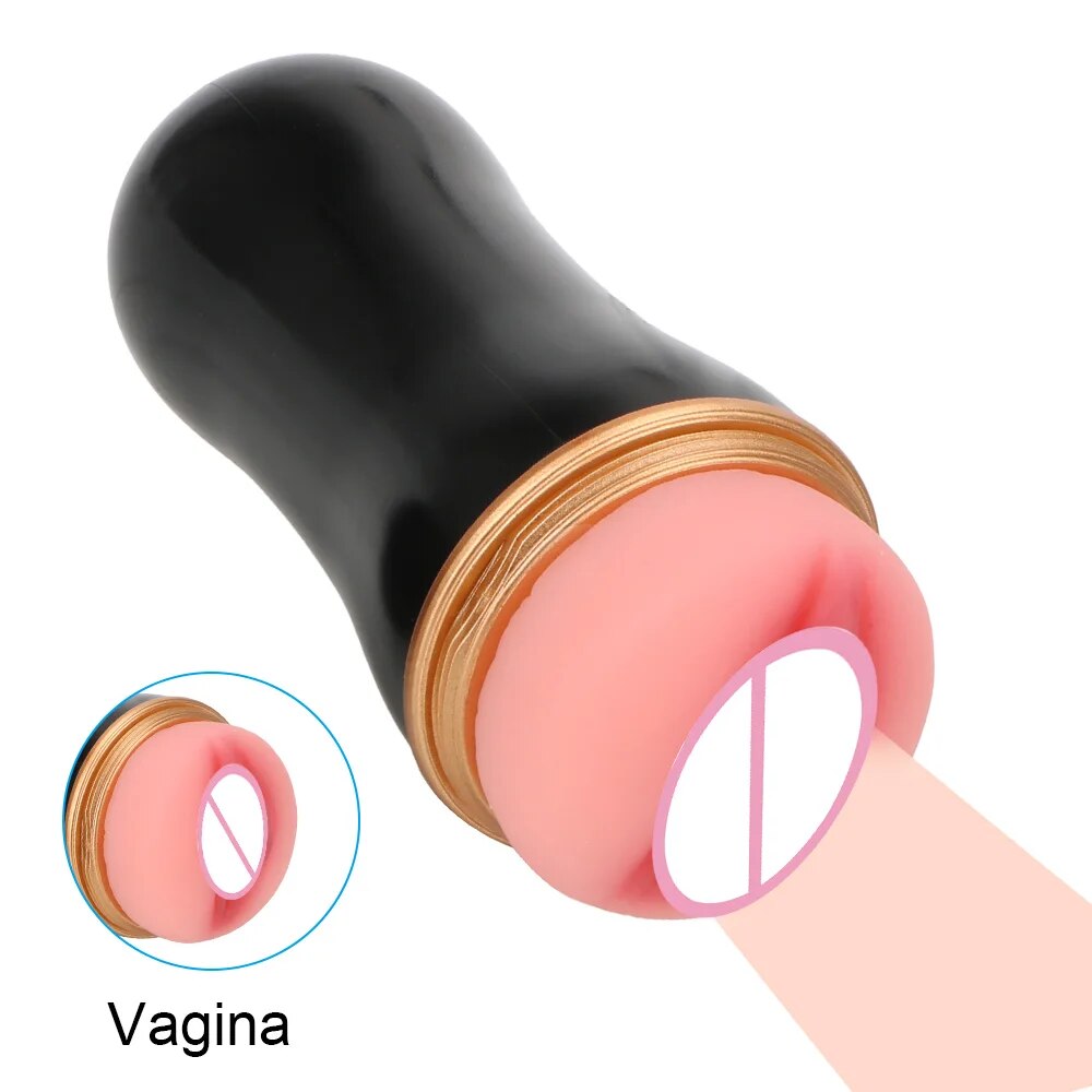 Realistic Male Masturbation Cup for Men, Silicone Pocket Pussy Vagina Sex Toy