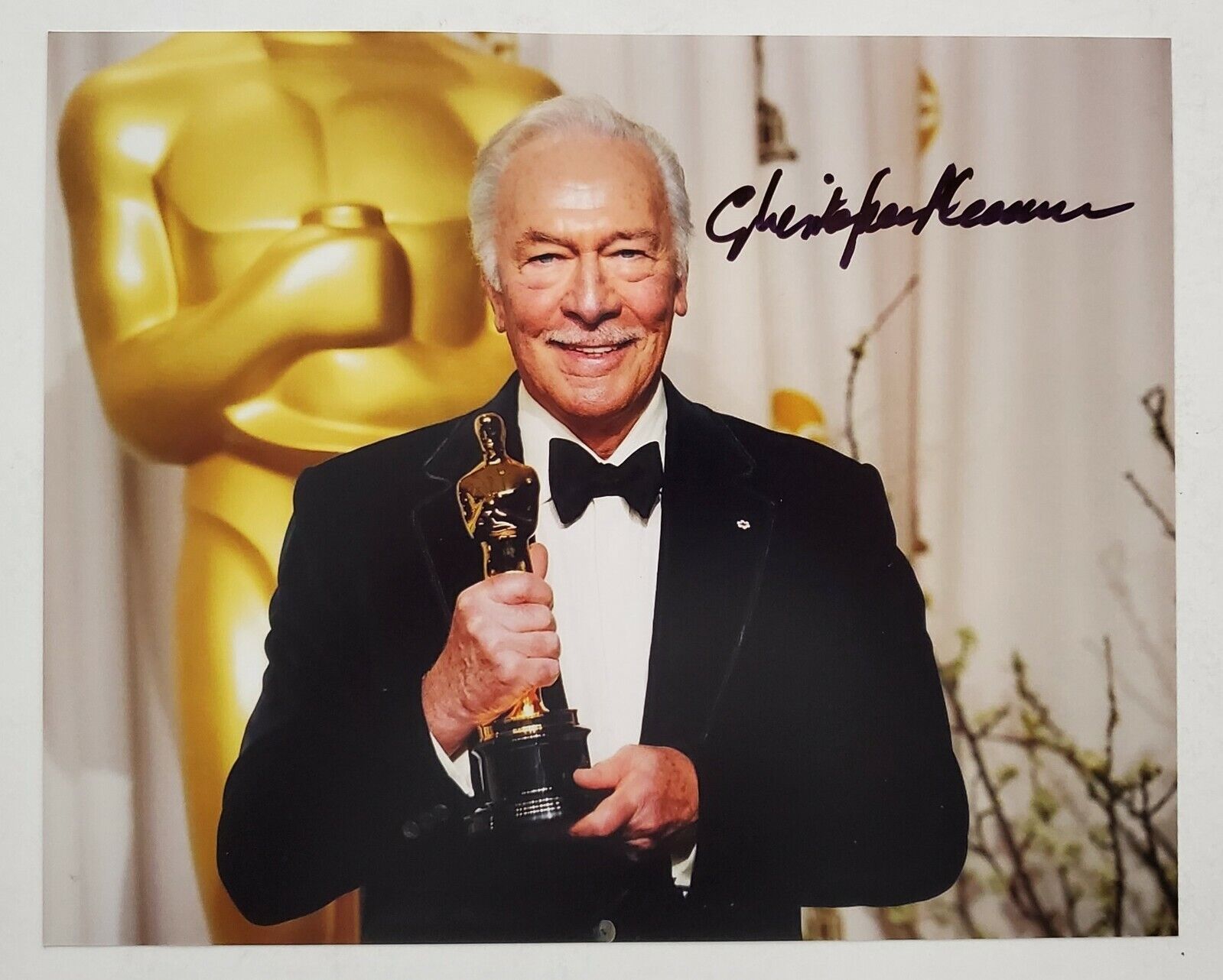 Christopher Plummer Signed 8x10 Photo Poster painting Actor Oscar Winner Sound Of Music Up RAD