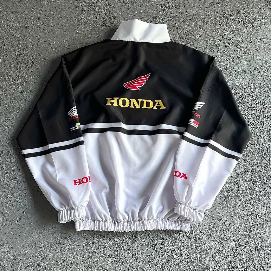 Unisex Classic Team Logo Retro Racing Jacket