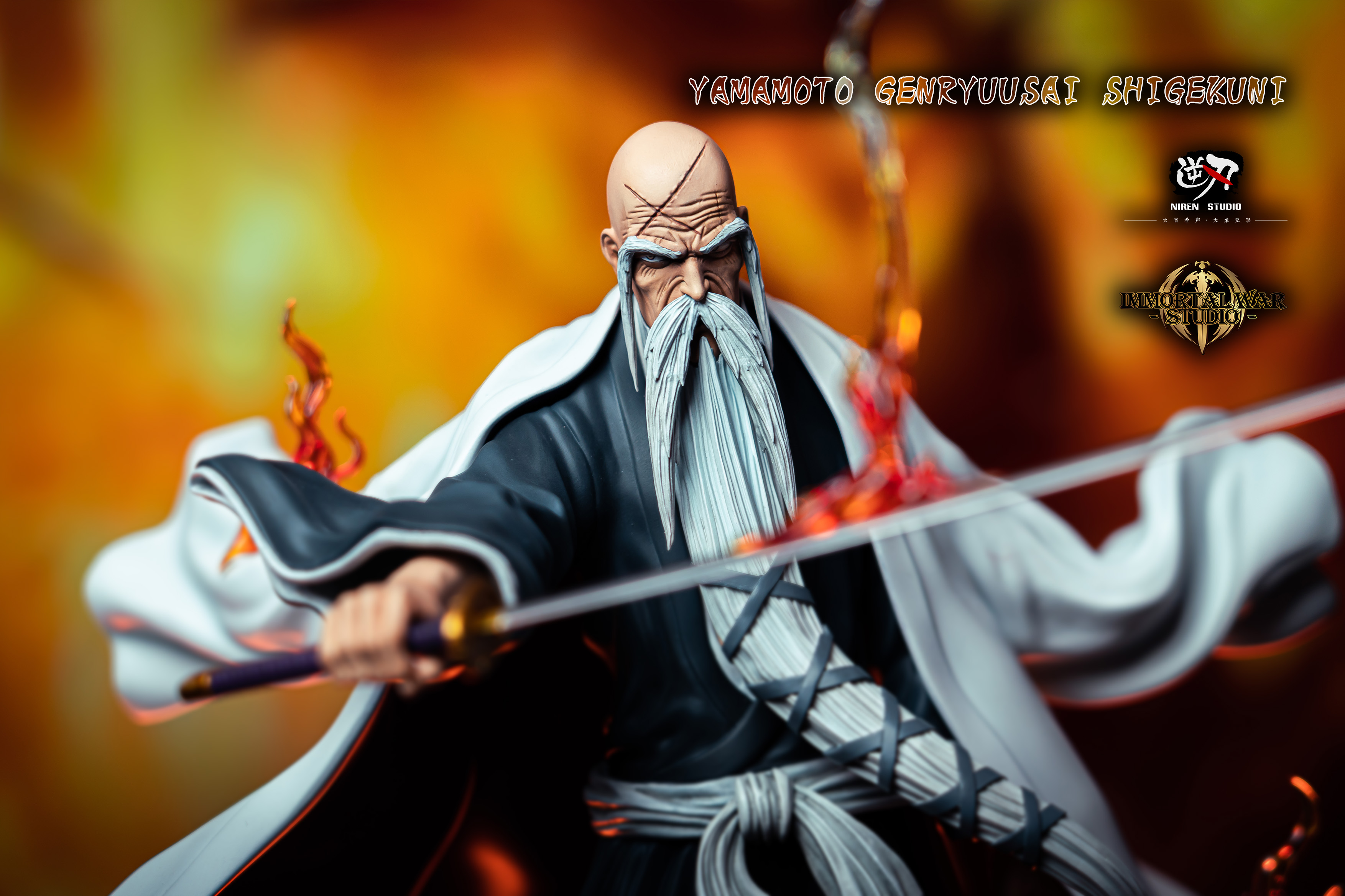 PRE-ORDER Ni Ren Studio & I.W Studio - BLEACH Genryusai Shigekuni Yamamoto 1/6 Statue(GK)-