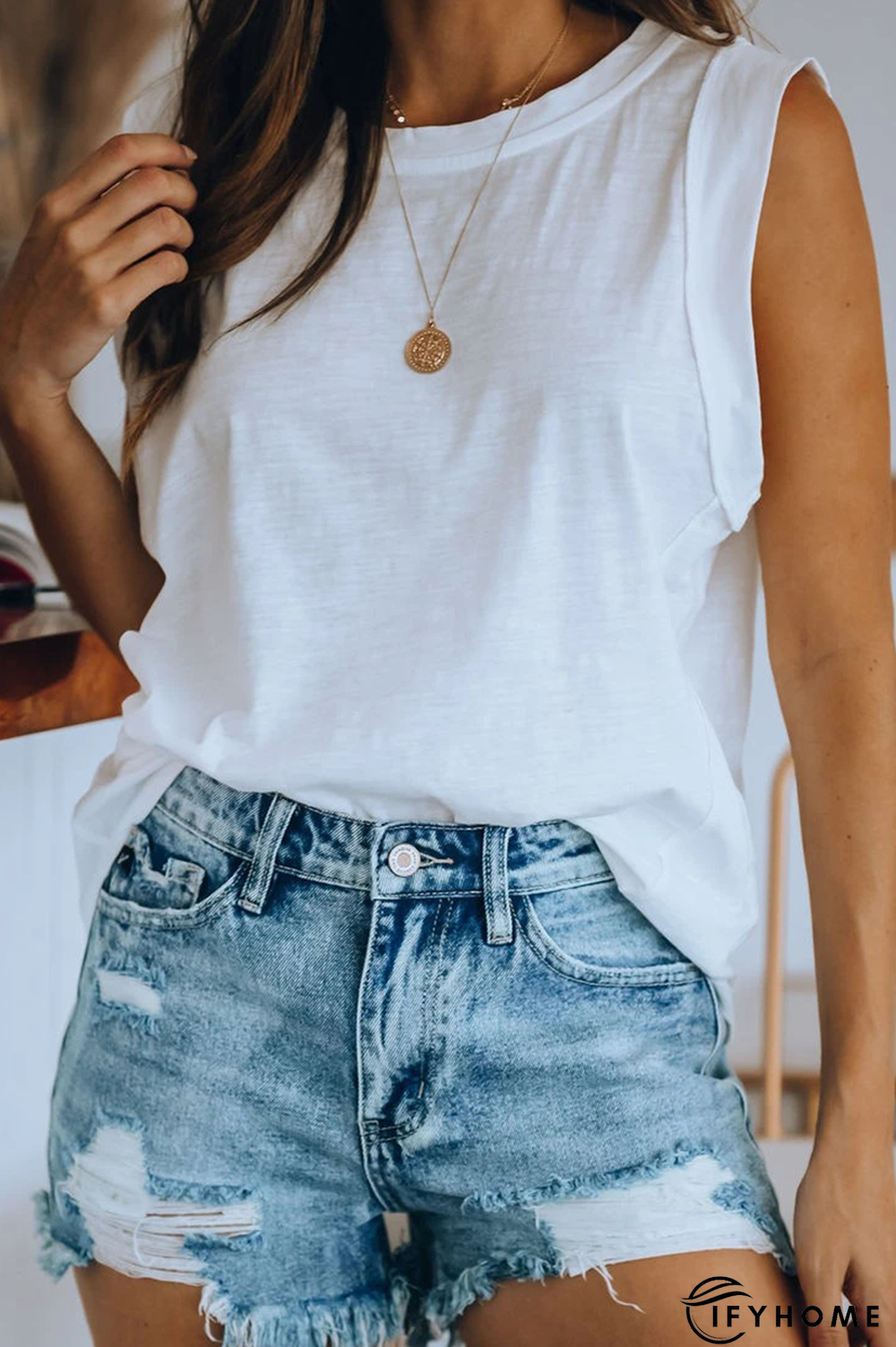 Casual Solid Basic O Neck T-Shirts(4 Colors) | IFYHOME