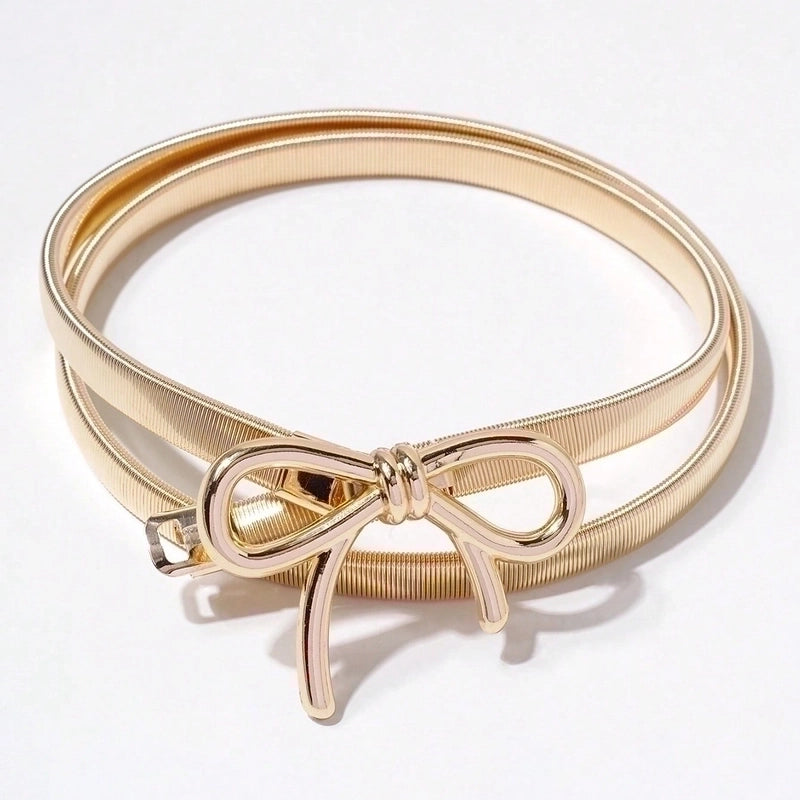Lady Bow Knot Alloy Women’s Chain Belts