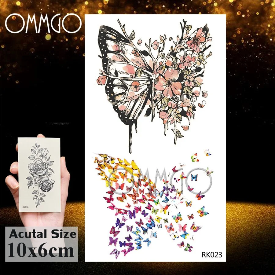 Sdrawing Doodle Tiger Flash Geometric Temporary Tattoos Sticker Diamond Fake Tatoos For Kids Boys Custom Tattoo Body Art