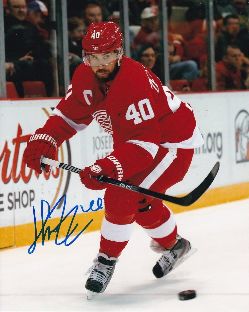 HENRIK ZETTERBERG SIGNED AUTOGRAPH 8X10 Photo Poster painting DETROIT RED WINGS