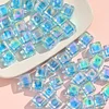 12mm Flashing Crystal Acrylic Square Beads DIY Jewelry
