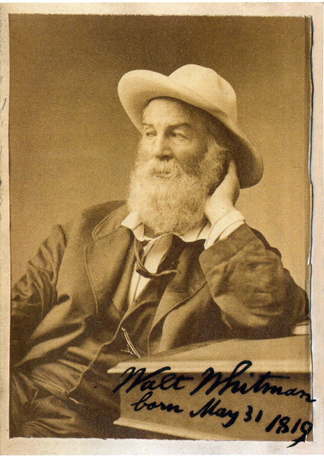 WALT WHITMAN Signed Photo Poster paintinggraph - Poet / Journalist / Essayist preprint