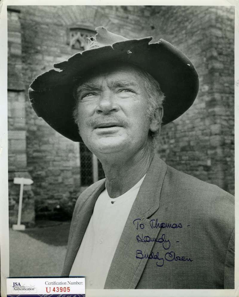 Buddy Ebsen JSA Coa Signed 8x10 Beverly Hillbillies Photo Poster painting Autograph