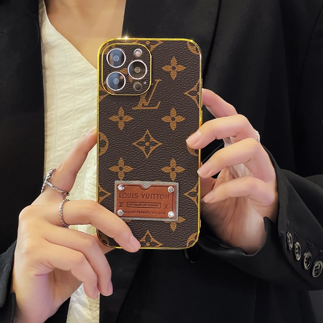 Louis Vuitton Plated Slim iPhone Case – Stylish and Protective