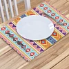 2Pcs Ethnic Style Diamond Painting Placemat DIY Art Placemat for Table Decor
