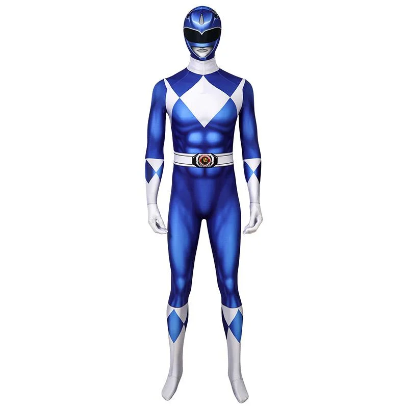 Mighty Morphin Power Rangers Blue Ranger Cosplay Costume