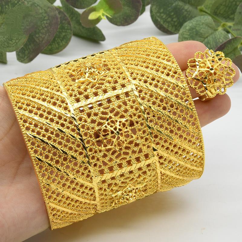 Gold Plated Bracelet Ring Bridal Wedding Jewelry | Oxredo Shop Ramadan Sale