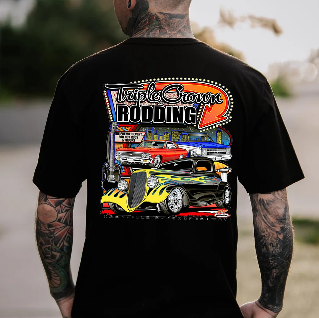 TRIPLE GROWN Classic Car Print Men's T-shirt