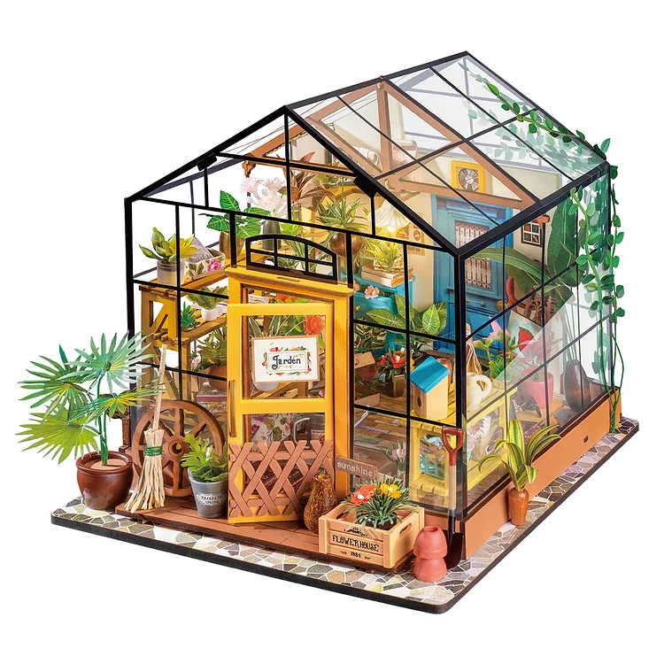 Rolife Cathy's Flower House DIY Miniature House DG104 | Robotime Online