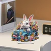 (US Only)Acrylic Special Shape Easter Egg Car Rabbit Diamond Painting Desktop Decors