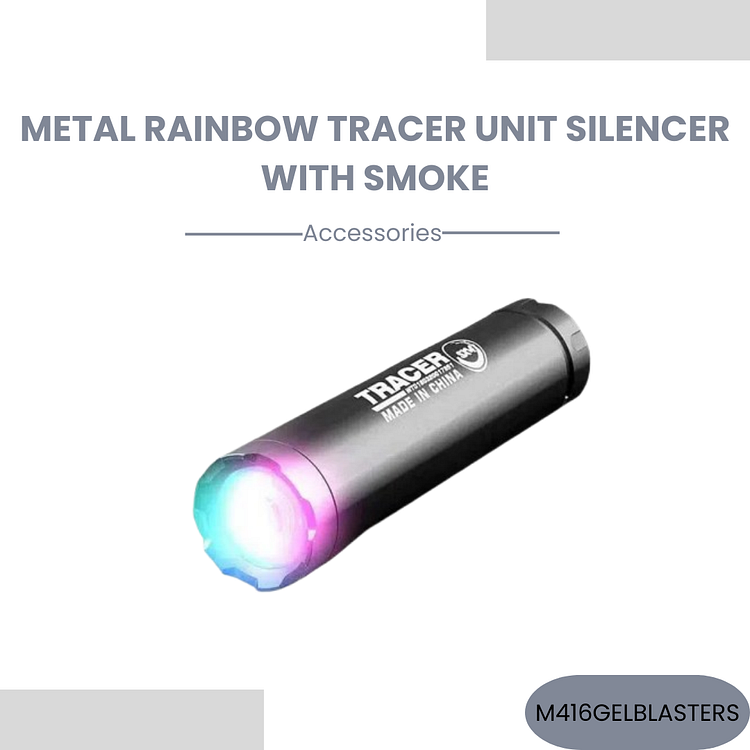 Metal Rainbow Tracer Unit Silencer with Smoke – Tactical
