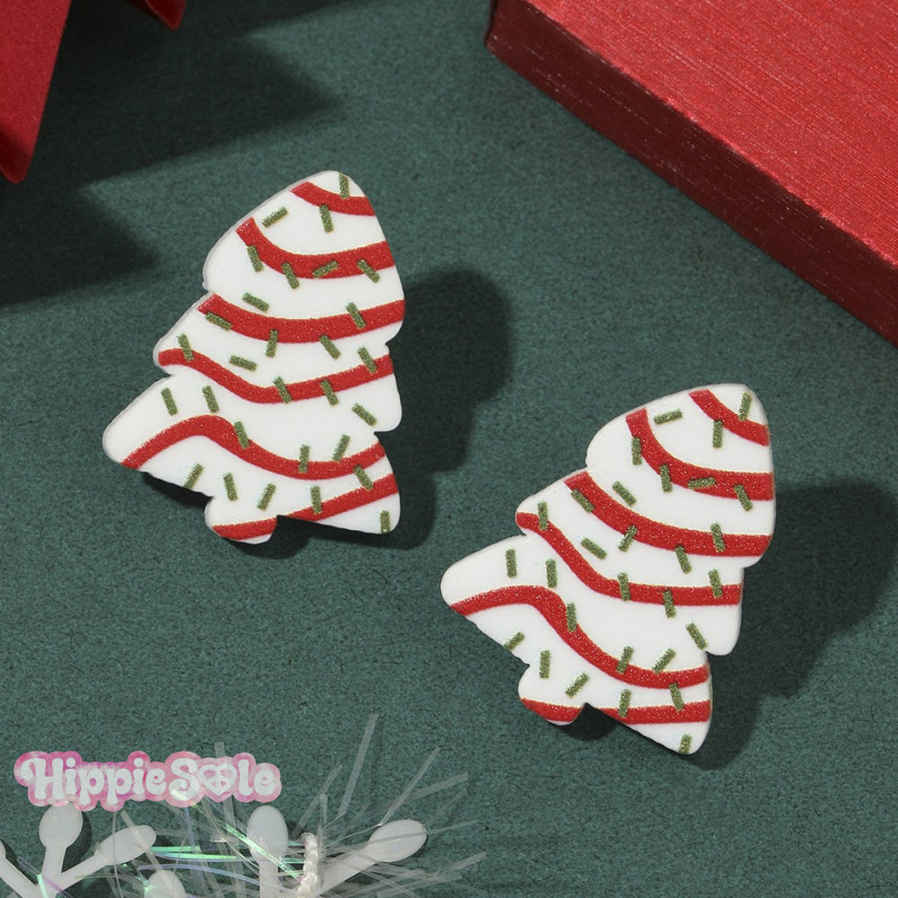 Christmas Tree Stud/Hook Earrings Ear Stud / Onesize
