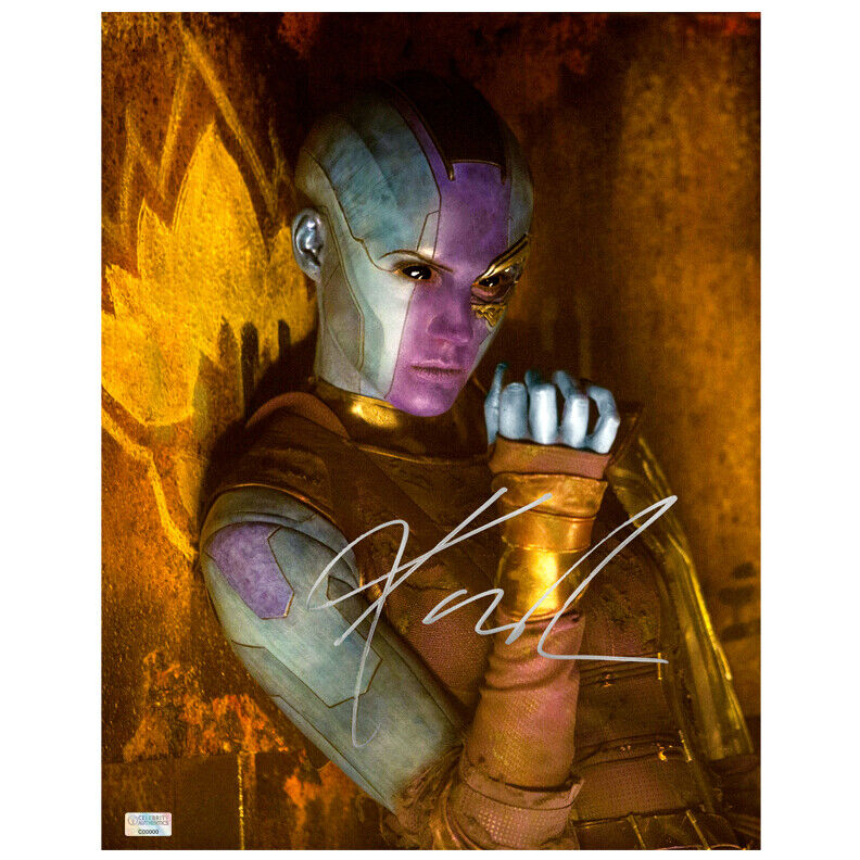 Karen Gillan Autographed 2017 Guardians of the Galaxy Vol 2 Nebula 11x14 Photo Poster painting