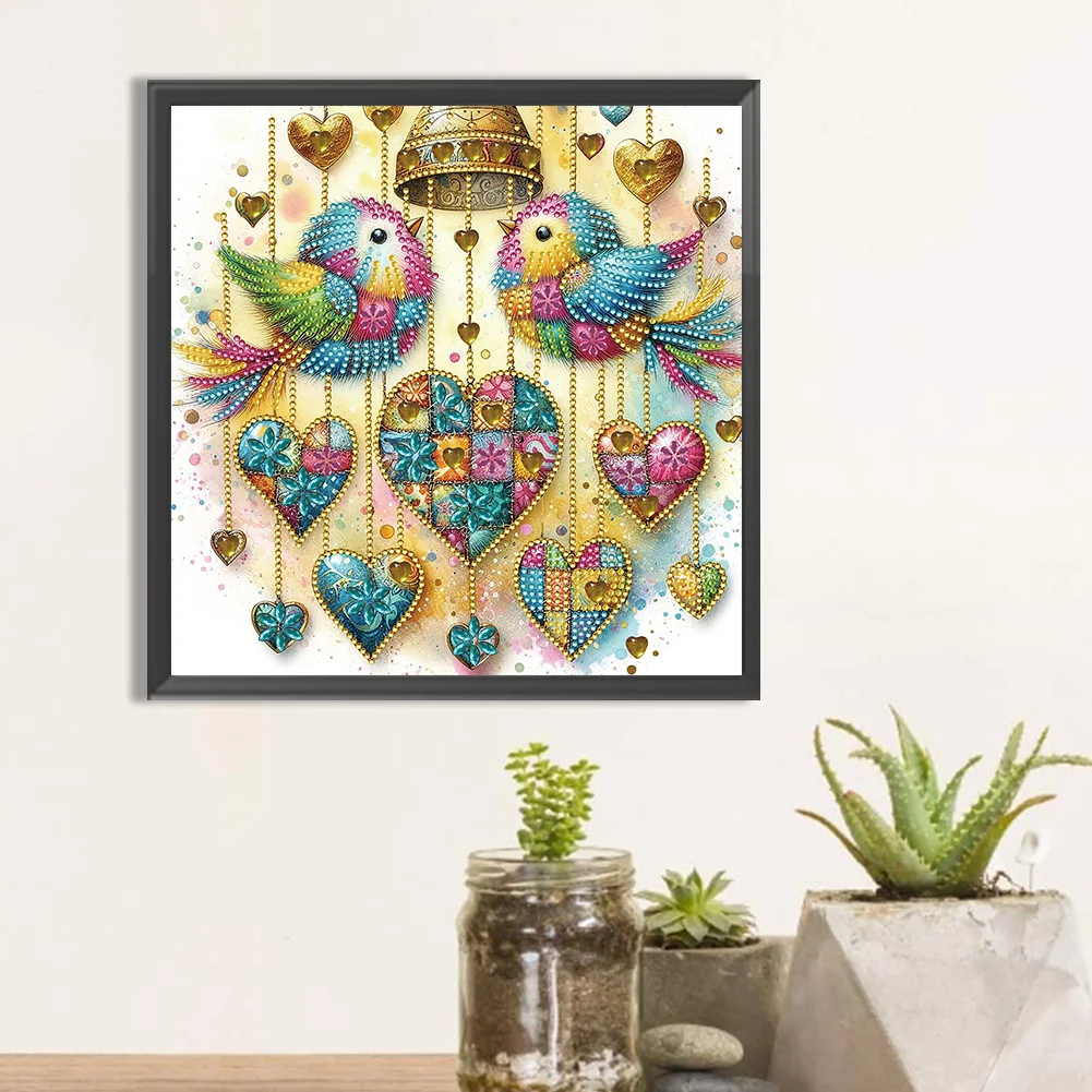 Diamond Painting - Partial Special Shaped Drill - Bird(Canvas|30*30cm)
