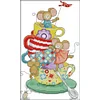 Mouse-14CT Stamped Cross Stitch 20*32cm/7.87*12.6in