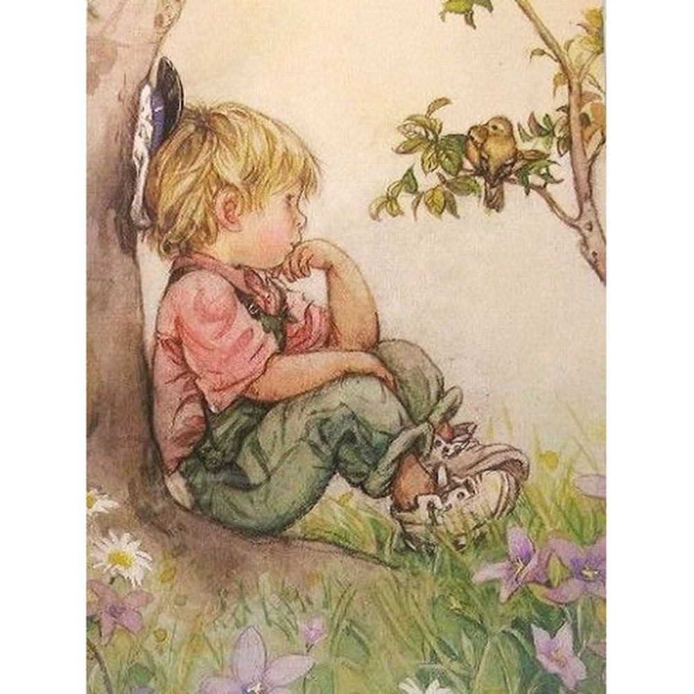 Little Child - Full Round - Diamond Painting(30*40cm)