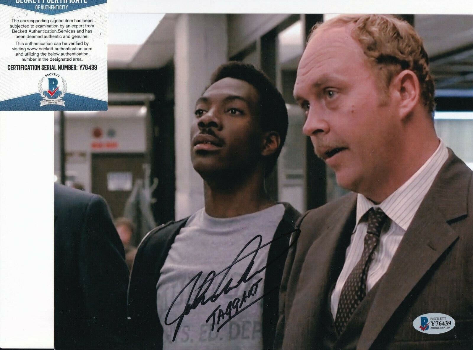 JOHN ASHTON signed (BEVERLY HILLS COP) Movie 8X10 Photo Poster painting BECKETT BAS Y76439