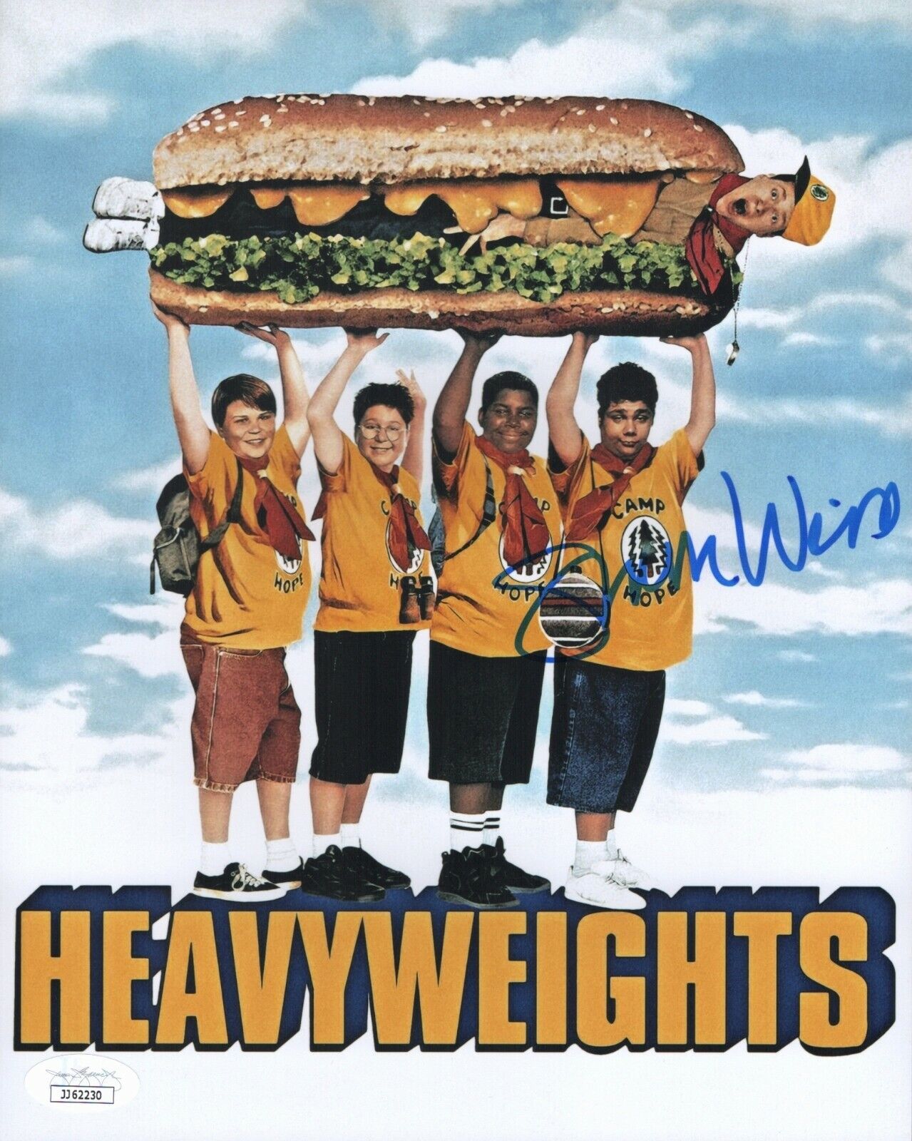 SHAUN WEISS Signed 8x10 Heavyweights Photo Poster painting JOSH BURNBALM Autograph COA JSA Cert