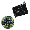 Black Motorcycle Luggage Strap Large Capacity Stretchable Storage Net with Hook for Secures Various Luggage Helmets Small Item