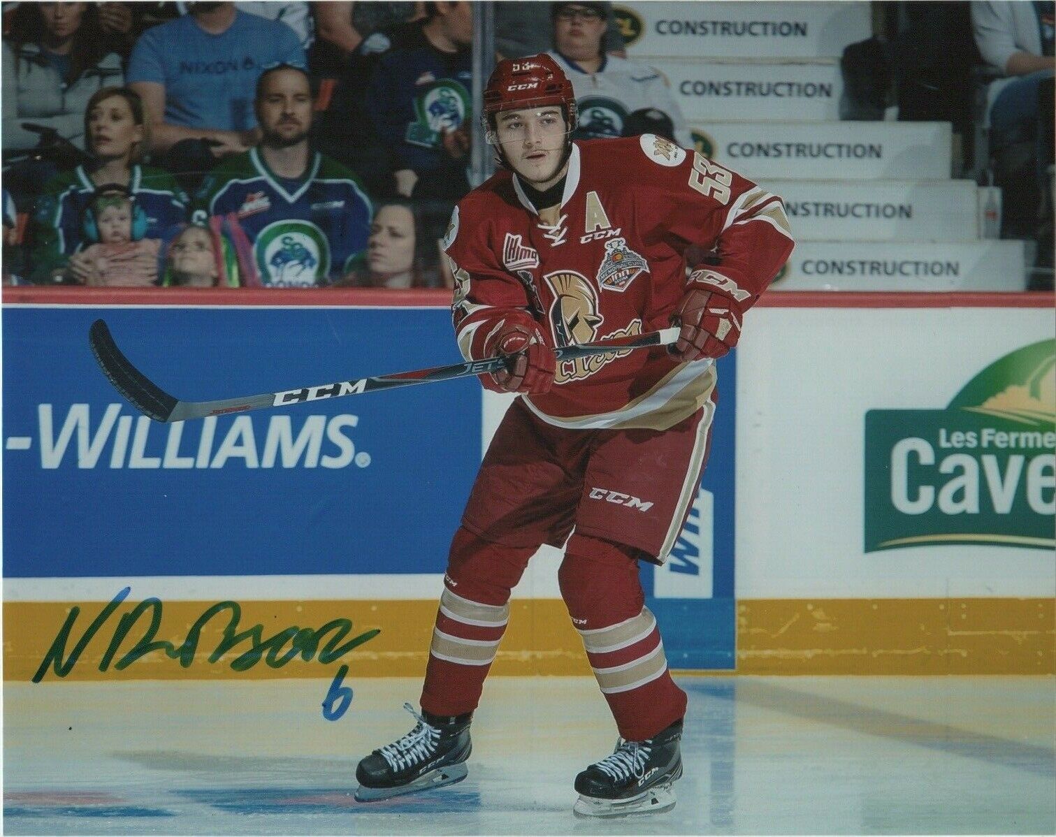 Acadie–Bathurst Titan Noah Dobson Autographed Signed 8x10 NHL Photo Poster painting COA #3