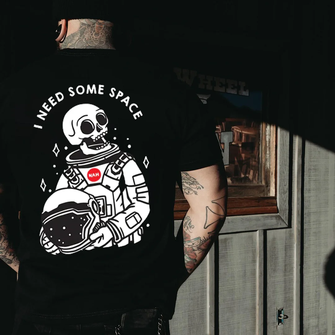 I Need Some Space Skeleton Men's T-shirt -  