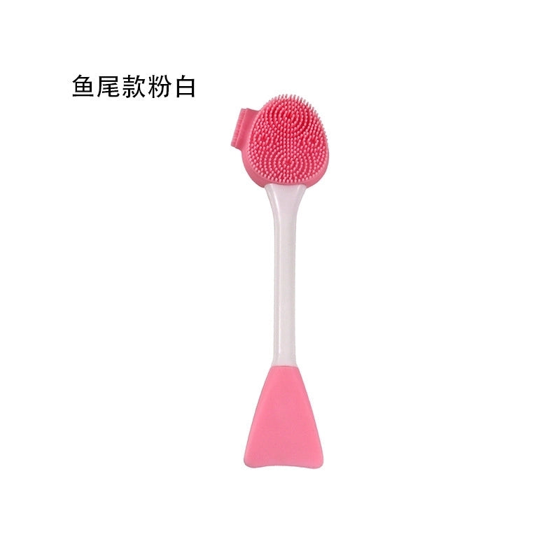 Double-headed Silicone Facial Cleansing Brush Mud Mask Applying Brush