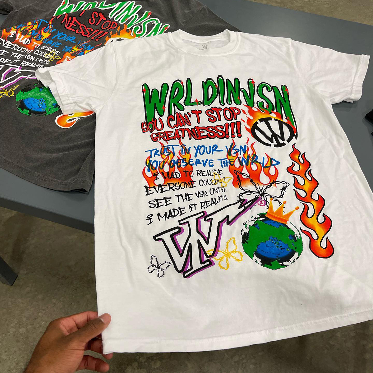 Sopula World Peace Graffiti Print T-Shirt - Sopula ｜Premium Graphic Tees & Graphic Streetwear