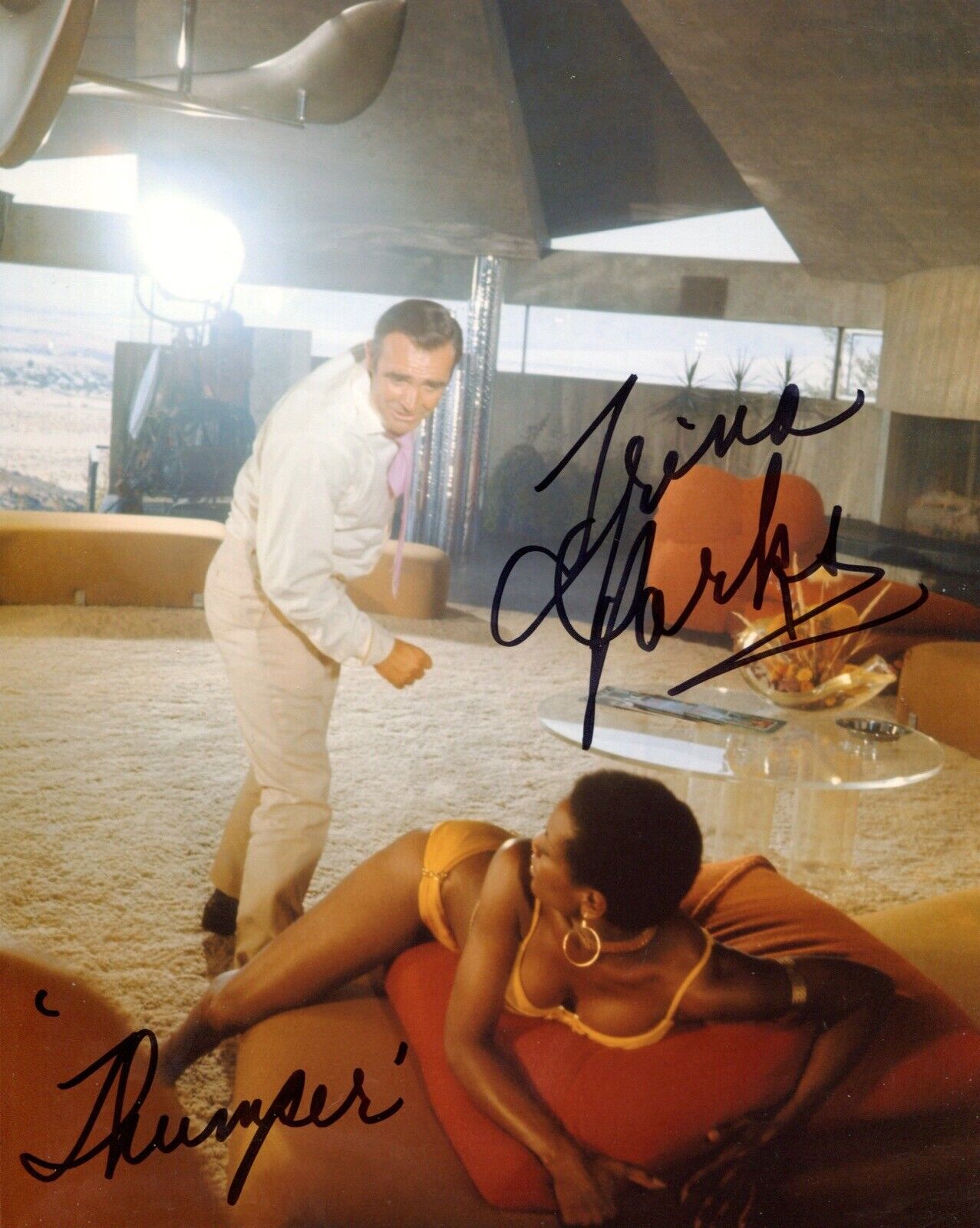 007 Bond girl Trina Parks signed DIAMONDS ARE FOREVER Photo Poster painting No3 - UACC DEALER