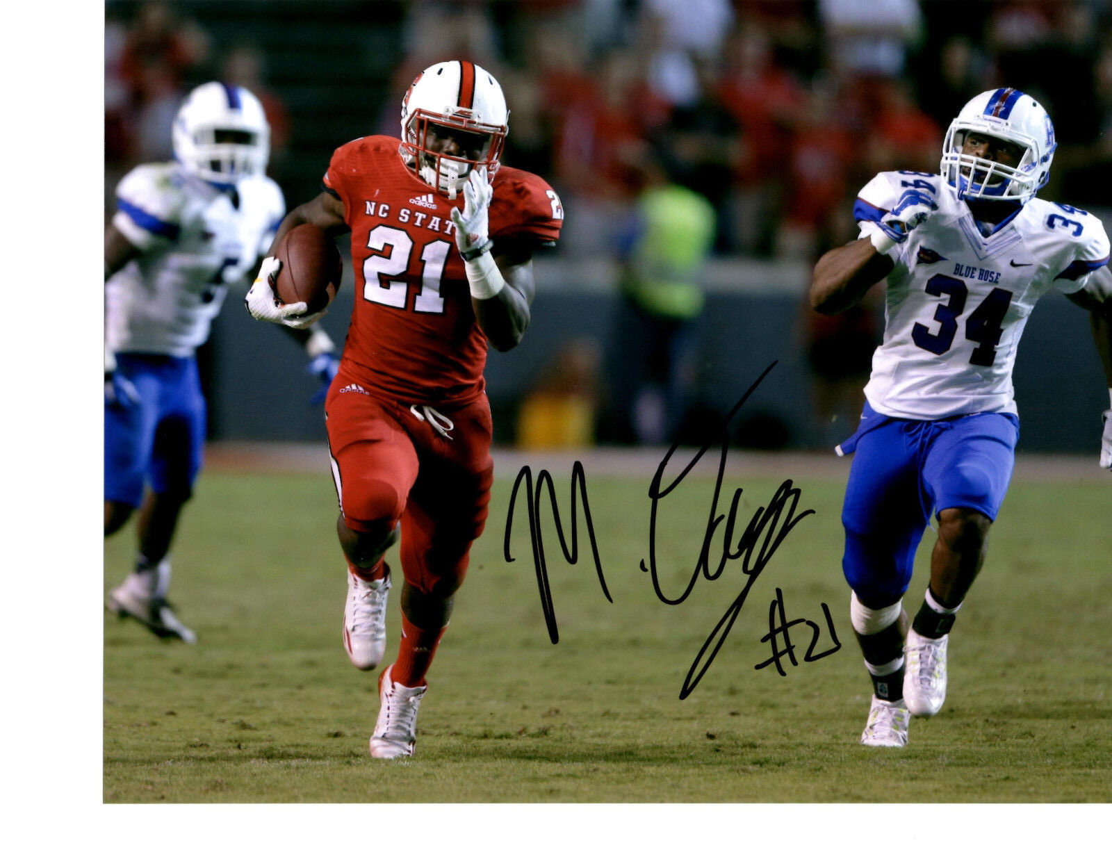 Matt Dayes NC State Wolfpack hand signed autographed 8x10 football Photo Poster painting COA f