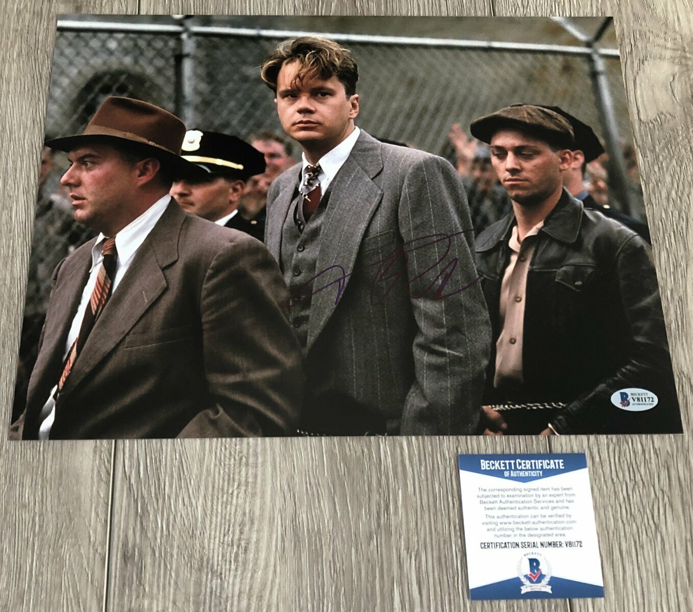 TIM ROBBINS SIGNED THE SHAWSHANK REDEMPTION 11x14 Photo Poster painting w/PROOF BECKETT BAS COA