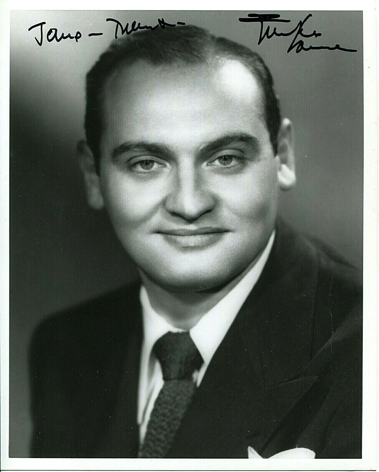 FRANKIE LAINE Autographed Inscribed 8X10 B&W Early Photo Poster painting PC 28