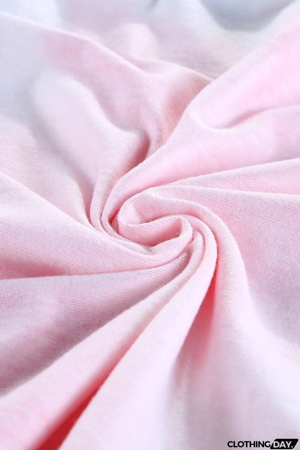 Cute Pink Tie Dye Strappy Crossed Neckline Tank Top