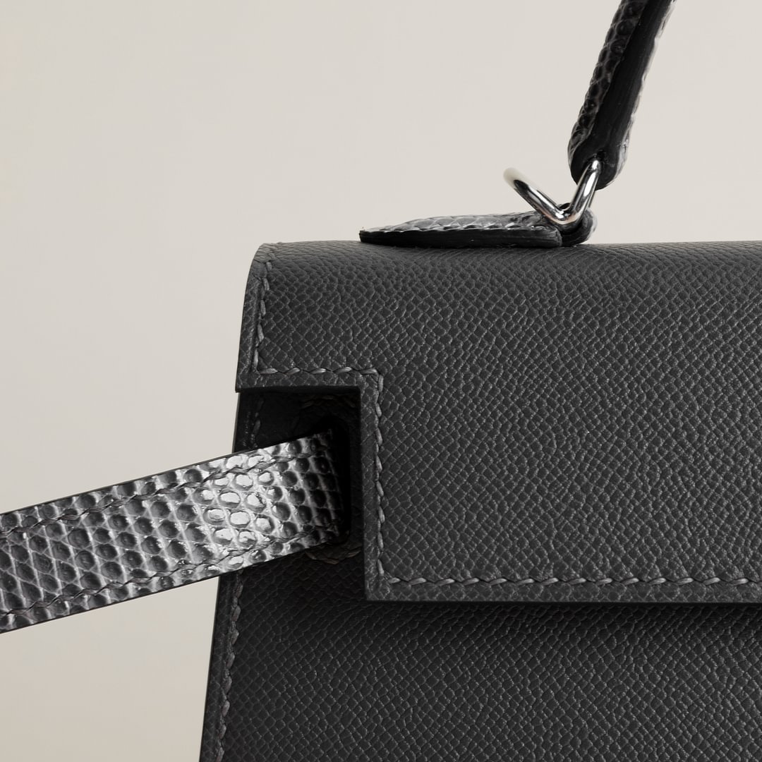 Mini Kelly II Madame/Lizard skin 88 Graohite PHW