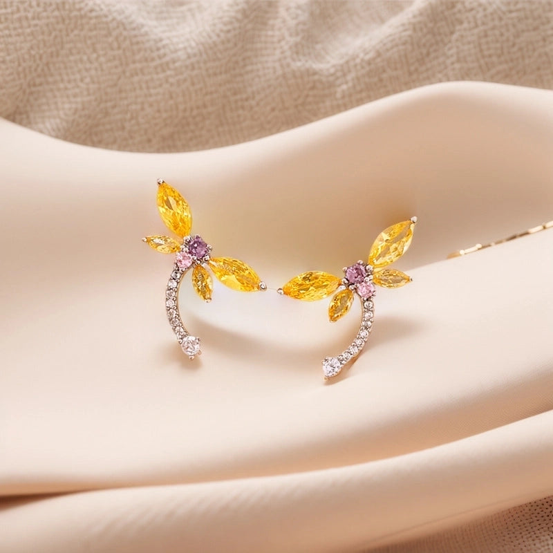 1 Pair IG Style Minimalist Heart Shape Flower Bow Knot Inlay Alloy Artificial Pearls Rhinestones Drop Earrings Earrings Ear Studs